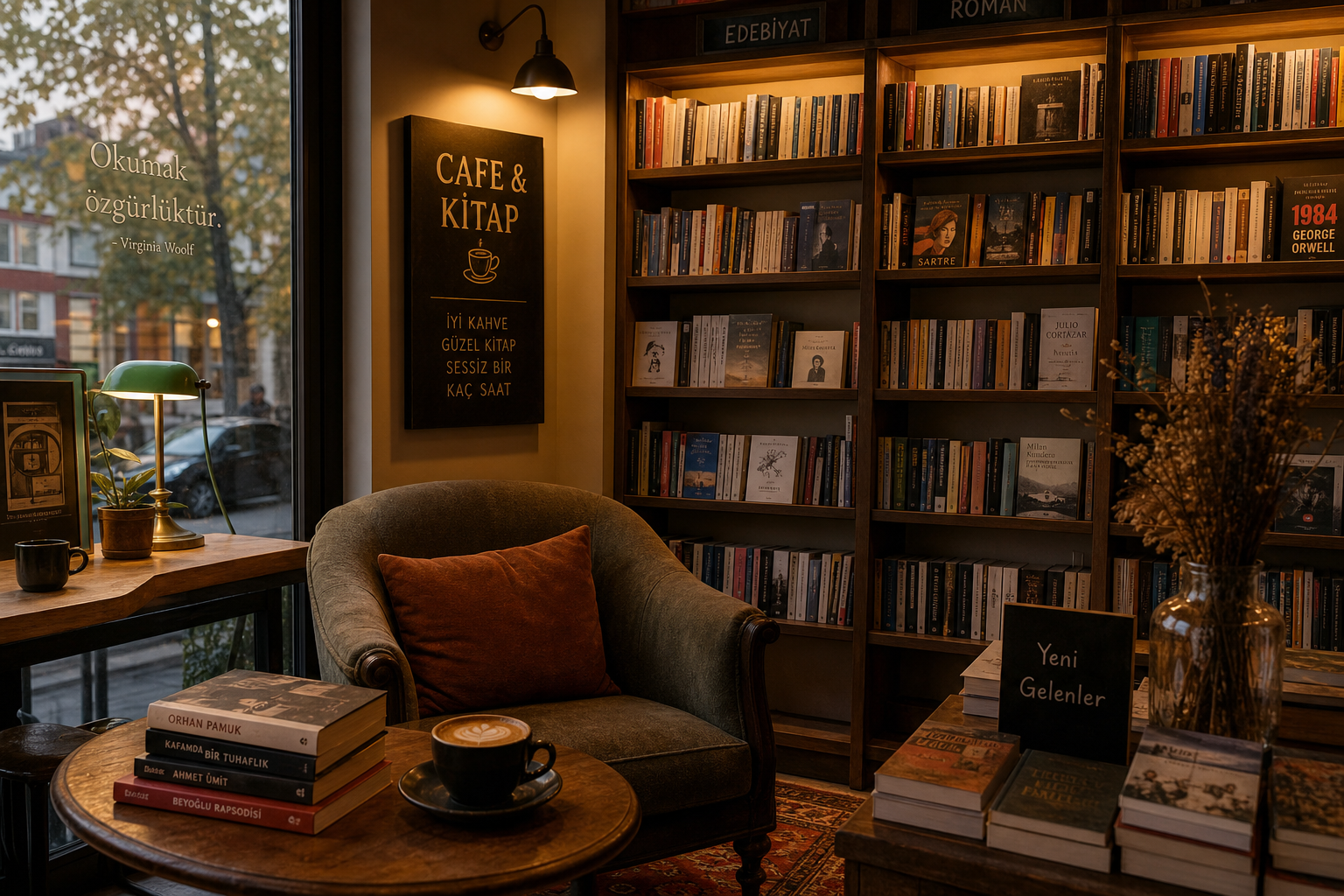 Kitapliko kafe köşesi
